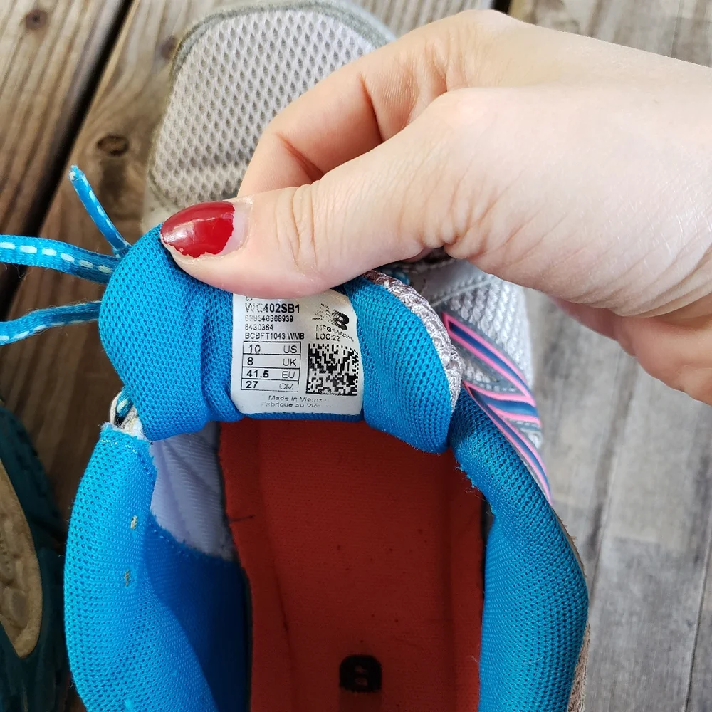 Women’s Light Gray and Blue Running Sneakers - New Balance
